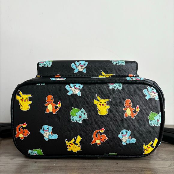 Loungefly x Pokemon Starters Mini Backpack Black - Picture 4 of 11